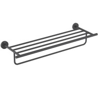 Полка для полотенец Aquatek Оберон матовый черный AQ4215MB