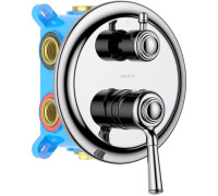 Смеситель для ванны Aquanet Классик встраиваемый 3 режима (внешняя и скрытая часть) AQ1547CR