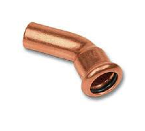 Отвод 45° медный пресс SANHA-Press 28 мм ВПр-НПр 1604028