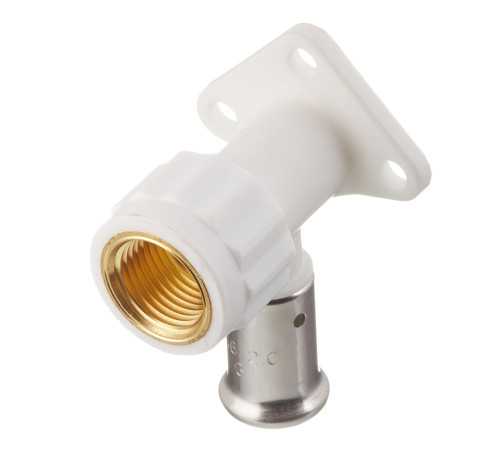 Водорозетка пресс PVDF HENCO 16x1/2 56 мм 2PKW-1604