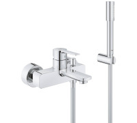 Смеситель для ванны Grohe Lineare с душевым гарнитуром хром 33850001