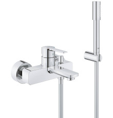 Смеситель для ванны Grohe Lineare с душевым гарнитуром хром 33850001