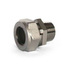 Муфта обжимная Stahlmann 15х1/2 наружная резьба никелированная SSML1501/2NEF