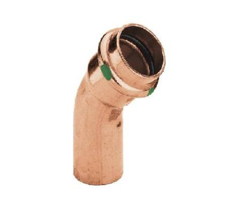 Угол 45° Viega Profipress медный однораструбный 35 мм 292539