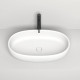 Раковина накладная Salini Luce 70х40х15.5 см S-Stone белый матовый 110721M