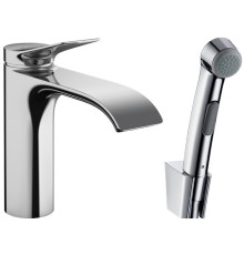 Смеситель для раковины Hansgrohe Vivenis 110 с гигиеническим душем и сливным гарнитуром 75210000