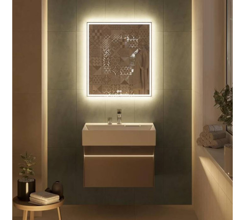 Тумба подвесная Kerama Marazzi Logica 67x46x40.3 см 2 ящика песчаный LOG.70.2\SAN