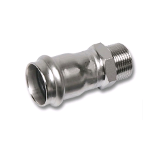 Ниппель переходной Sanha NiroPress AISI 304L ВПр-НР 22 мм x 1/2 191243G22123