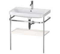 Консоль напольная с умывальником Duravit Happy D.2 Plus 77.5х49 см белый глянцевый/хром HP4837O2222