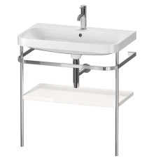 Консоль напольная с умывальником Duravit Happy D.2 Plus 77.5х49 см белый глянцевый/хром HP4837O2222