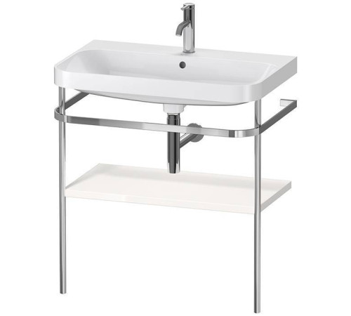 Консоль напольная с умывальником Duravit Happy D.2 Plus 77.5х49 см белый глянцевый/хром HP4837O2222