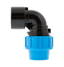 Угольник ПНД резьбозажимной Джилекс 25 мм х 1 ВР 9283