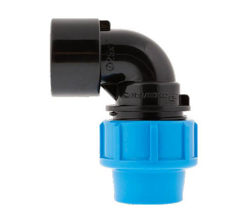 Угольник ПНД резьбозажимной Джилекс 25 мм х 1 ВР 9283