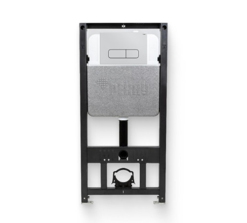 Инсталляция для унитаза REHAU NOVAFLOW с кнопкой NOVA ELLIPSE 001 белый глянец 521957