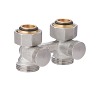 Узел нижнего подключения прямой H-образный MVI Premium 3/4 x 3/4 EK вентильный TR.410.0505