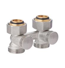 Узел нижнего подключения прямой H-образный MVI Premium 3/4 x 3/4 EK вентильный TR.410.0505