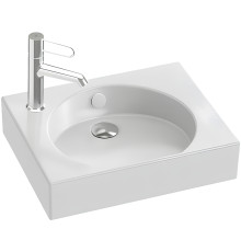 Рукомойник Jacob Delafon Odeon Rive Gauche 45 см с отверстием под смеситель белый EGN112-00