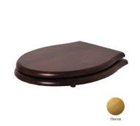 Сиденье для унитаза Azzurra Jubilaeum массив ореха микролифт орех/золото 1800NM/F noce/oro