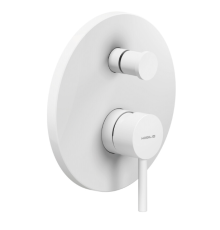 Смеситель для ванны Paffoni LIVE внешняя часть матовый белый LV00100/EWM