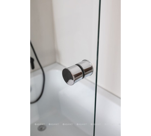 Шторка для ванны Aquanet Alfa 4 1220x1400 мм прозрачное стекло профиль хром NF6222-pivot