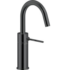 Смеситель для раковины Nobili Velis без донного клапана глянцевый черный VE125138/3FLP