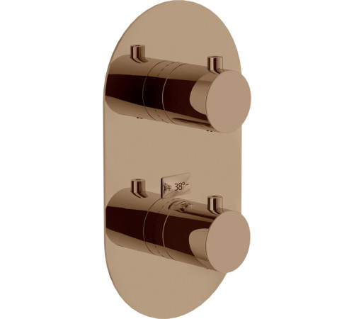 Смеситель для ванны термостатический Paffoni Live внешняя часть красное золото WE00102/TRCP