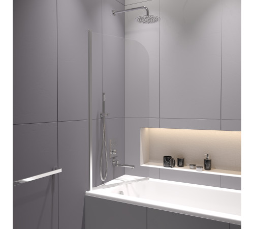 Шторка на ванну RGW SC-109 600 мм стекло прозрачное 411110906-11