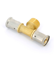 Тройник пресс латунный HENCO 20х3/4х20 НР 14P-200520