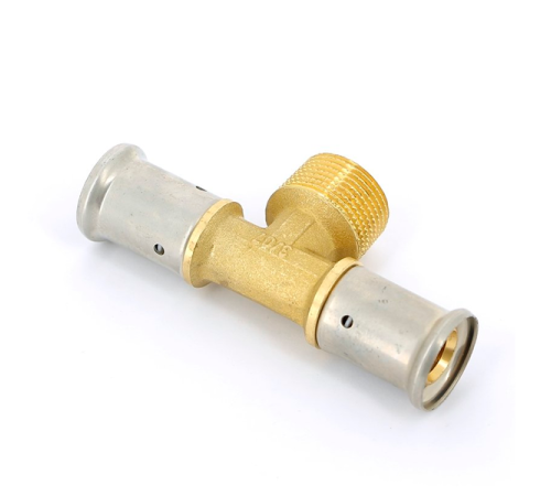 Тройник пресс латунный HENCO 20х3/4х20 НР 14P-200520