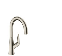 Смеситель для кухни Hansgrohe Talis M51 220 однорычажный 1jet нержавеющая сталь 72814800