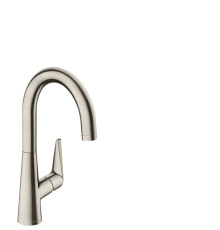 Смеситель для кухни Hansgrohe Talis M51 220 однорычажный 1jet нержавеющая сталь 72814800