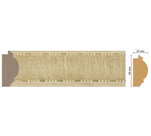 Багет интерьерный DECOMASTER 176-5 64x32x2900 мм 176-5