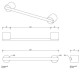 Полотенцедержатель Decor Walther Stone HTE30 30 см подвесной белый хром 0975054