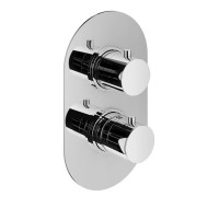 Смеситель для душа термостатический встраиваемый Plumberia Selection IXO на 3 выхода хром XOT5050CR