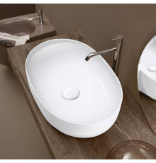 Раковина накладная Kerasan Nolita 60х40 см без отв. белый глянцевый 534301