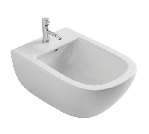 Биде подвесное Globo Stockholm 51х37 см белый LAS10.BI