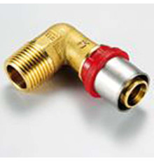 Угольник 90° пресс с наружной резьбой Tiemme 20x3/4 1650044