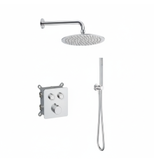 Душевая система Aquanet Siena с термостатом верхним и ручным душем хром AQM8414CR