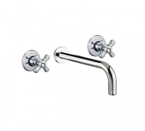 Смеситель для раковины настенный Fiore Margot-Sky на 3 отверстия хром 01CR062700