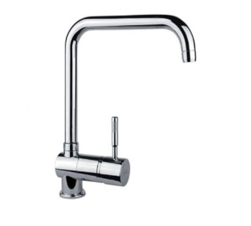 Смеситель для кухни Fiore Xenon с Г-образным изливом нержавеющая сталь 44IN5461