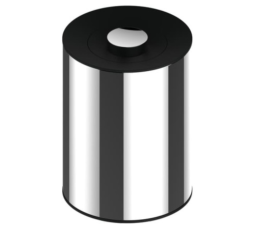 Мусорное ведро Keuco Plan 5 л хром/черно-серый 04989 010037