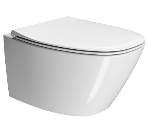 Унитаз подвесной безободковый GSI Modo+ Swirlflush 540x370 мм белый глянцевый 8415FR411