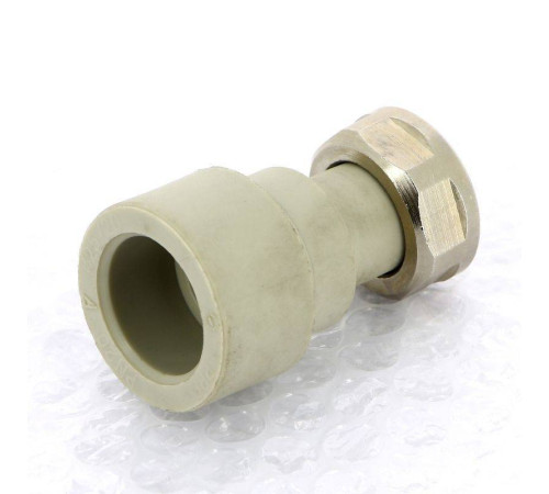 Муфта полипропиленовая FV-Plast с накидной гайкой пломбируемая 25x3/4 226027