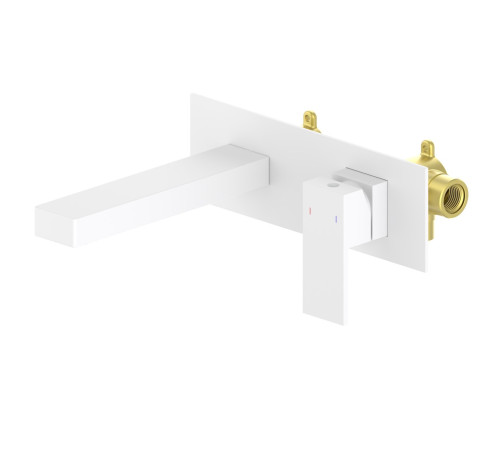 Смеситель для раковины встроенный Timo Selene белый матовый 2071/16SM