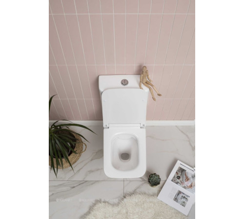 Чаша для унитаза напольного Aquanet Cube-C Rimless с сиденьем Soft Close Slim 00210759