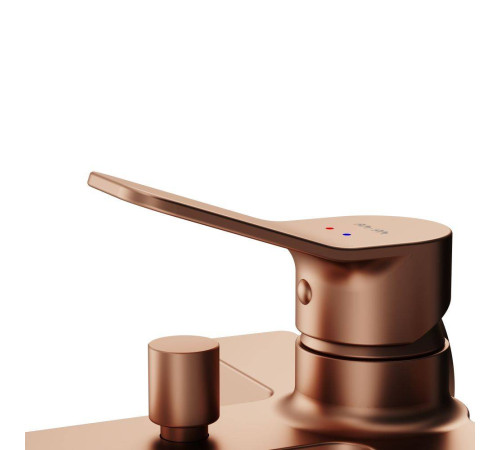 Смеситель для ванны и душа AM.PM X-Joy розовое золото F85A10044