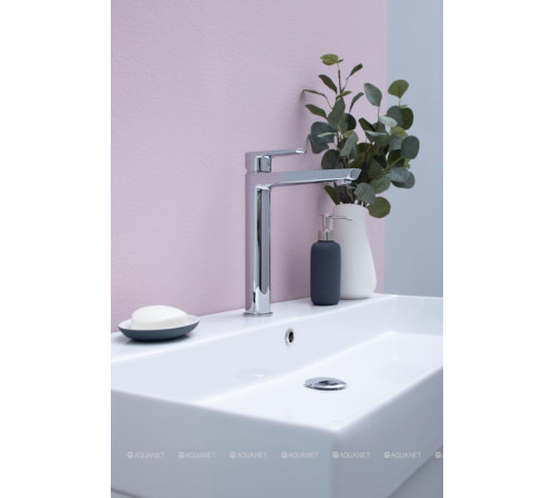 Смеситель для умывальника высокий Aquanet Logic хром AF320-11С