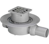 Трап для душа Viega Advantix с сухим затвором и решеткой 100х100 мм 583217