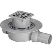 Трап для душа Viega Advantix с сухим затвором и решеткой 100х100 мм 583217