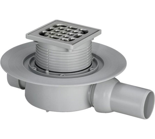 Трап для душа Viega Advantix с сухим затвором и решеткой 100х100 мм 583217